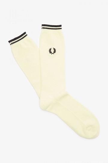 Green Fred Perry Tipped Men's Socks | PH 1176PJJQ